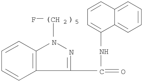 1H-Indazole-3-carboxamide, 1-(5-fluoropentyl)-N-1-naphthalenyl-